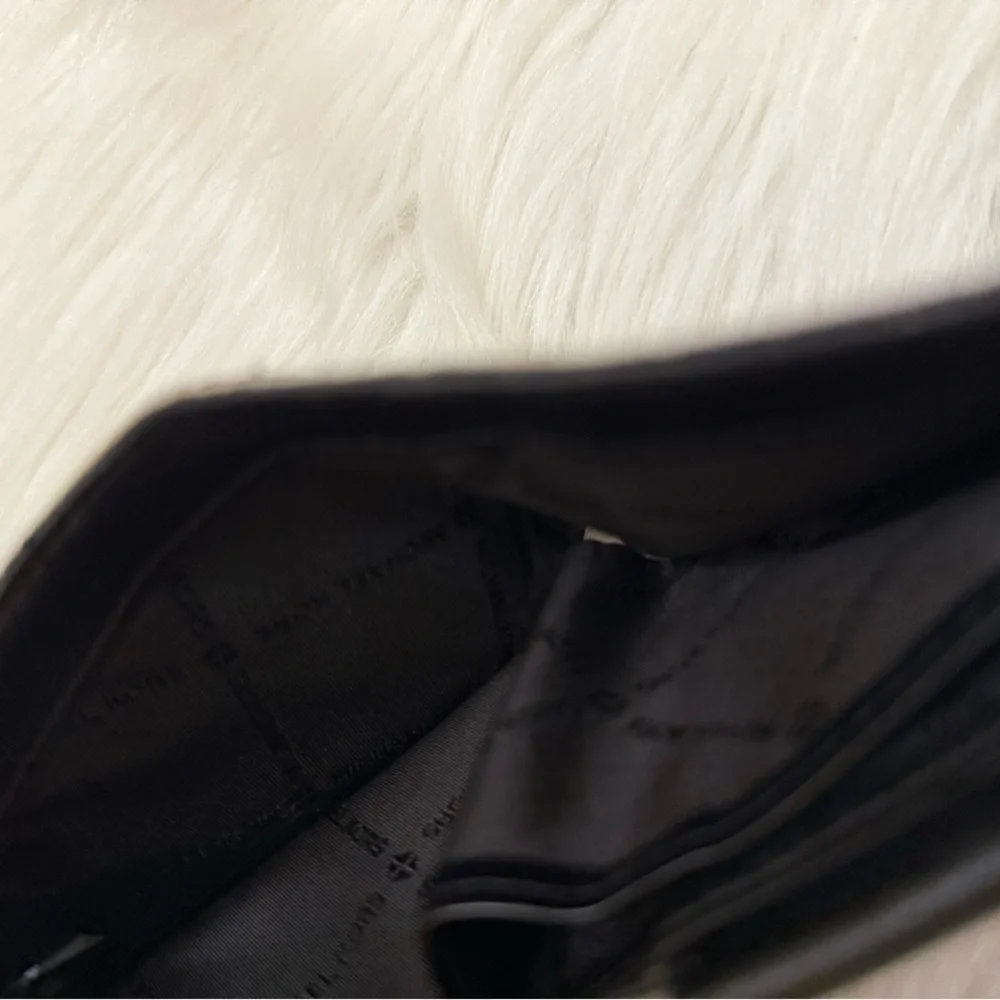 MICHAEL KORS - BLACK GREY TAN MONOGRAM SAFFIANO LEATHER BIFOLD WALLET